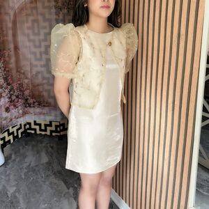 New! 2 pc Filipiniana Dress/Bolero Set Extra Small 0-2 US